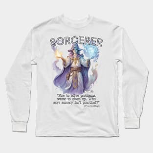 DND Dungeons & Dragons Sorcerer character Long Sleeve T-Shirt